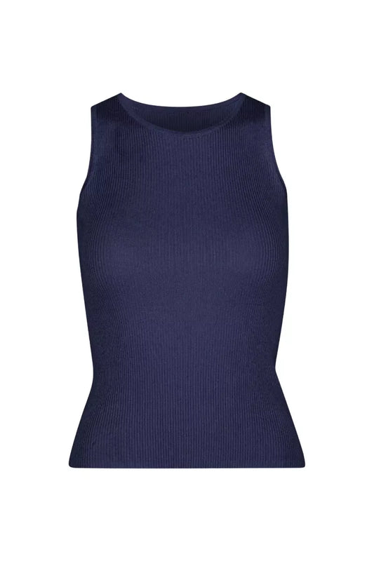 A VIEW Rib Knit Tank Top - Navy