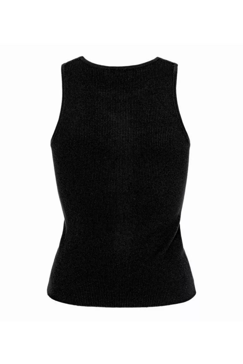 A VIEW Rib Knit Tank Top - Black