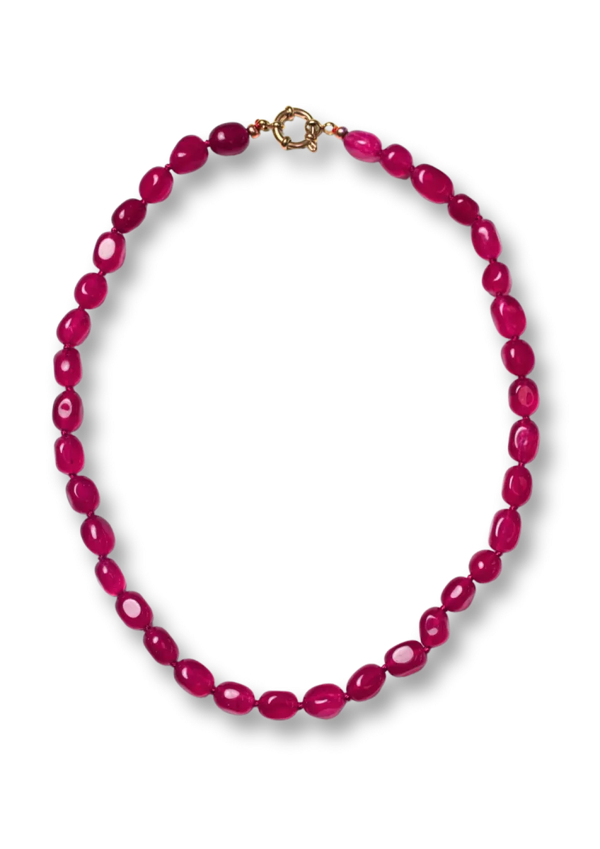 BONNIE STUDIOS Bobby Burgundy Necklace