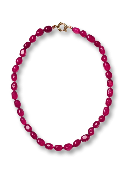 BONNIE STUDIOS Bobby Burgundy Necklace