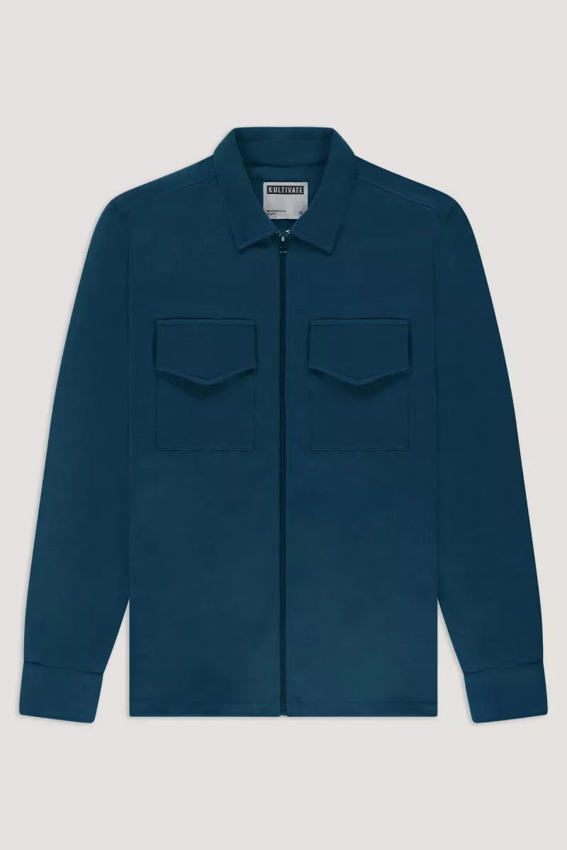 KULTIVATE Luxury Zip - Majolica Blue