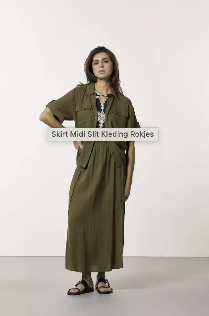 TRAMONTANA TRAMONTANA Rok lang fancy - GROEN