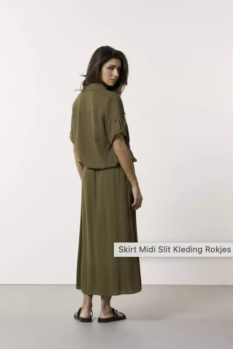 TRAMONTANA TRAMONTANA Rok lang fancy - GROEN