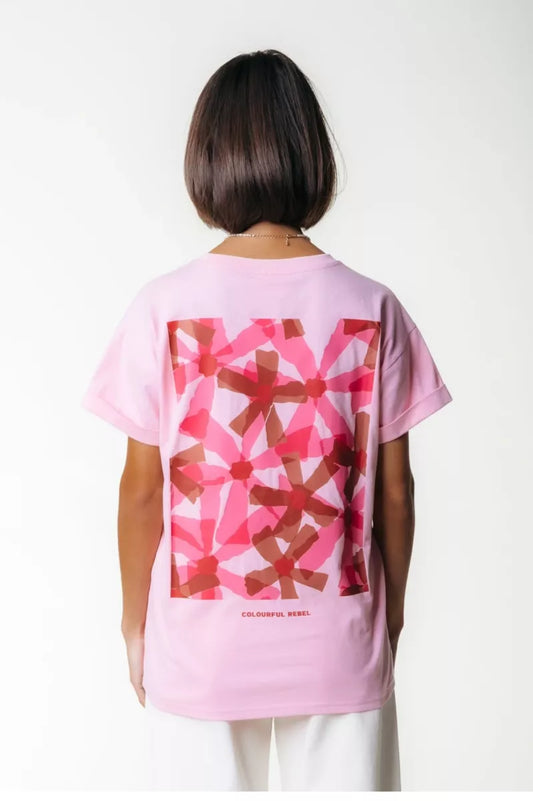 COLORFUL REBEL Flower square boxy tee