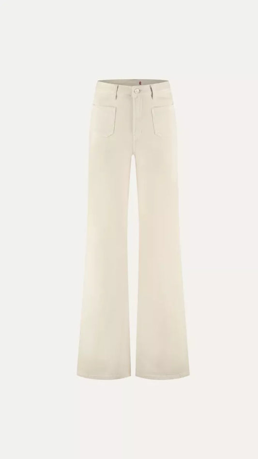 FLOREZ Ana Flared Pocket - Wisper White