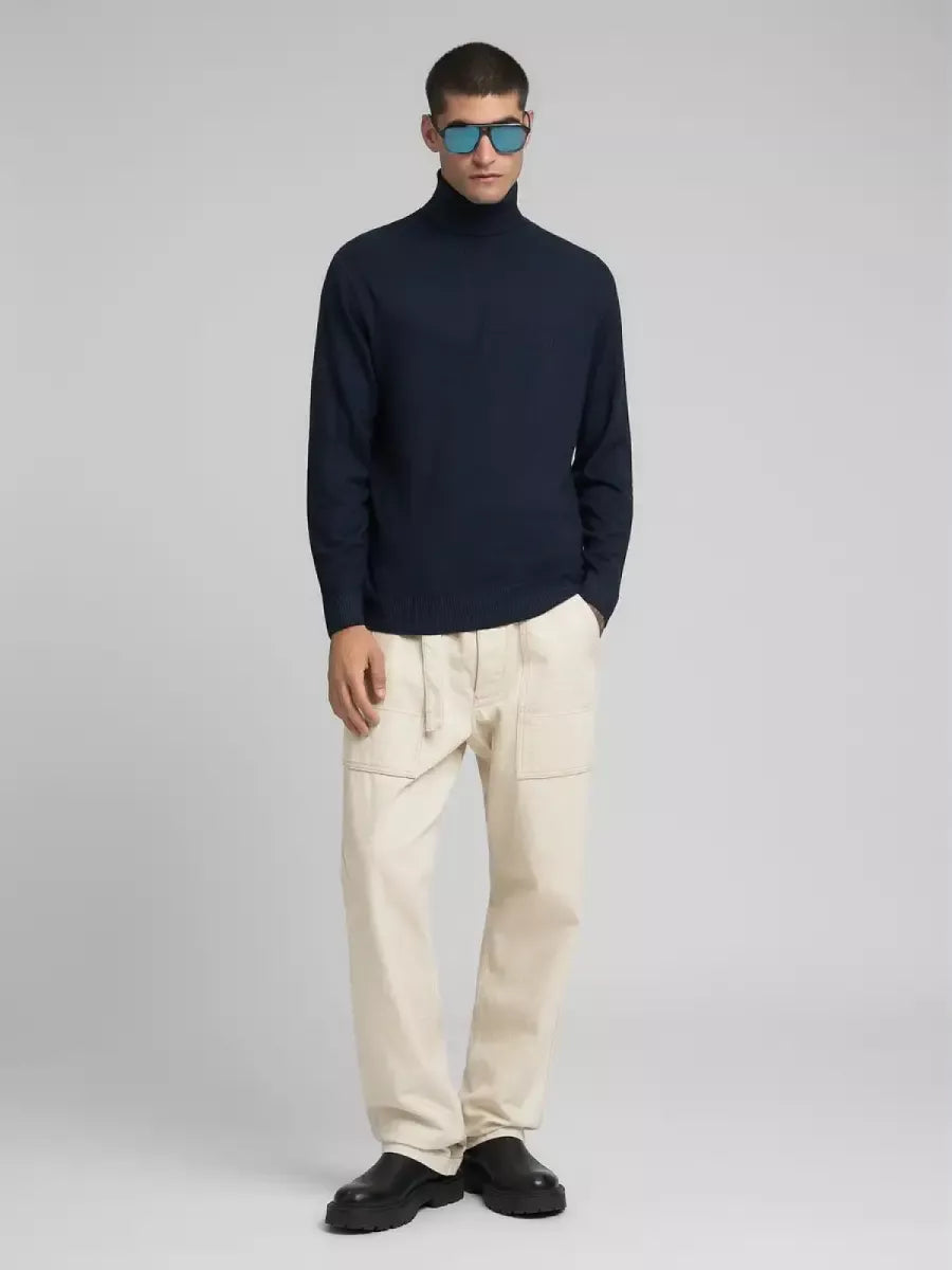 REPLAY Wool Blend Polo Pullover