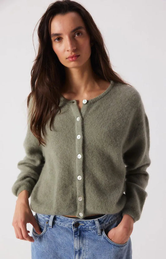 AMERICAN VINTAGE Vitow Cardigan - Khaki
