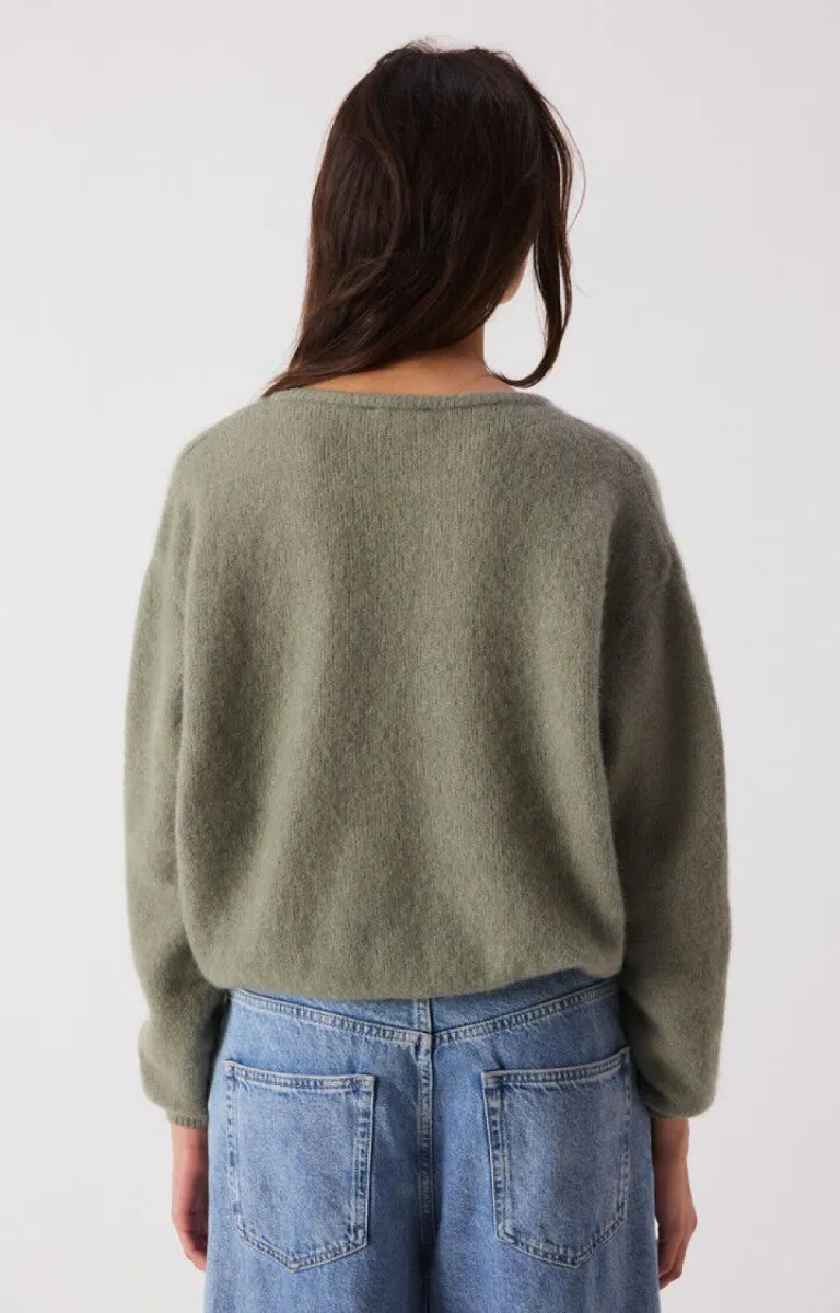 AMERICAN VINTAGE Vitow Cardigan - Khaki