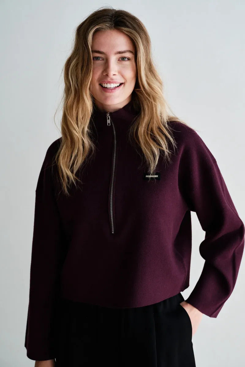 PENN&INK Half Zip Jumper