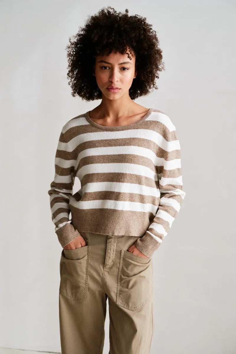 PENN&INK Striped Knit