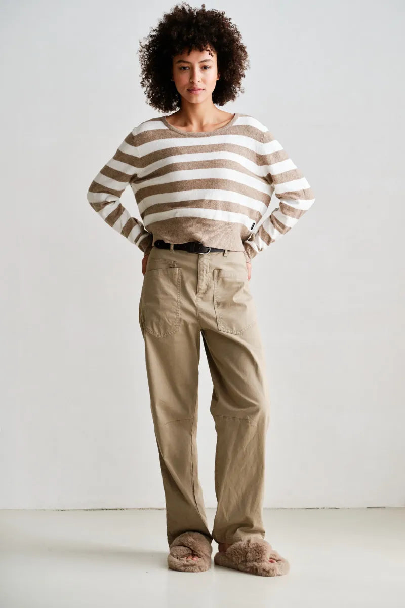 PENN&INK Striped Knit