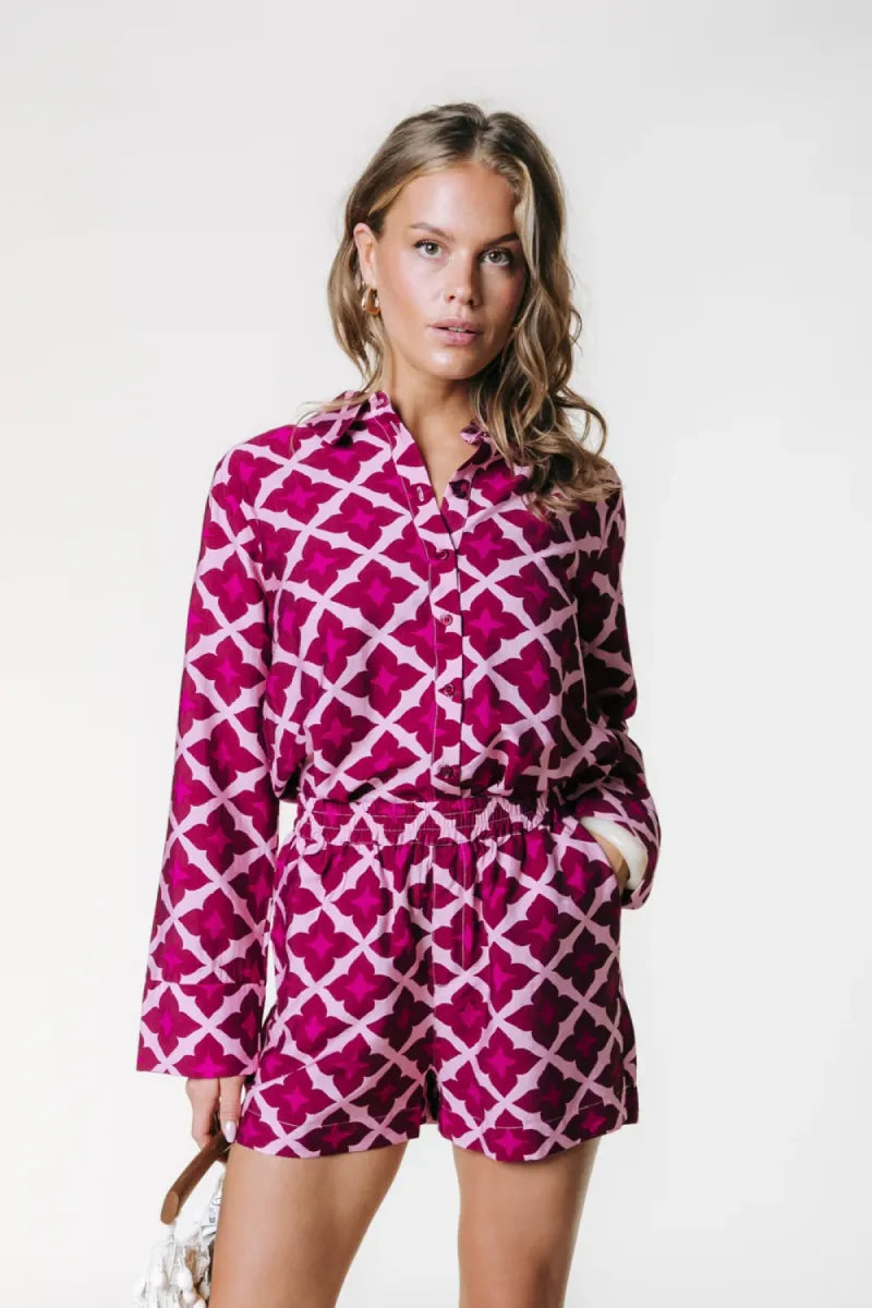 COLORFUL REBEL Tia Geo Blouse