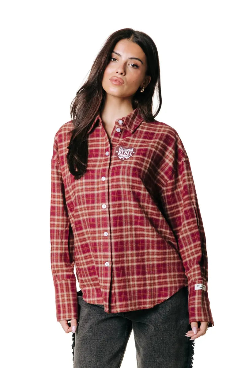 COLORFUL REBEL Talia Checked Blouse