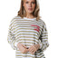 COLORFUL REBEL Striped Lace Longsleeve