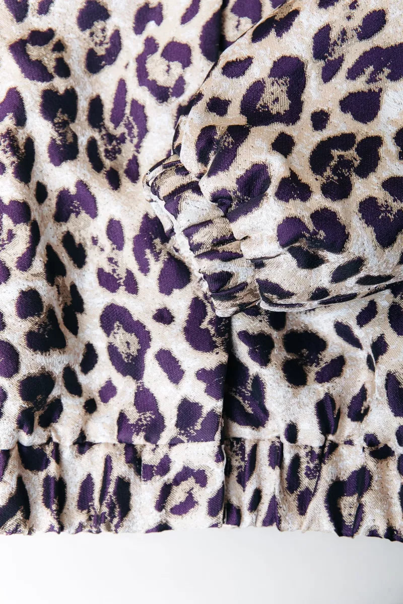 COLORFUL REBEL Bente Leopard Jacquard Jacket - Beige