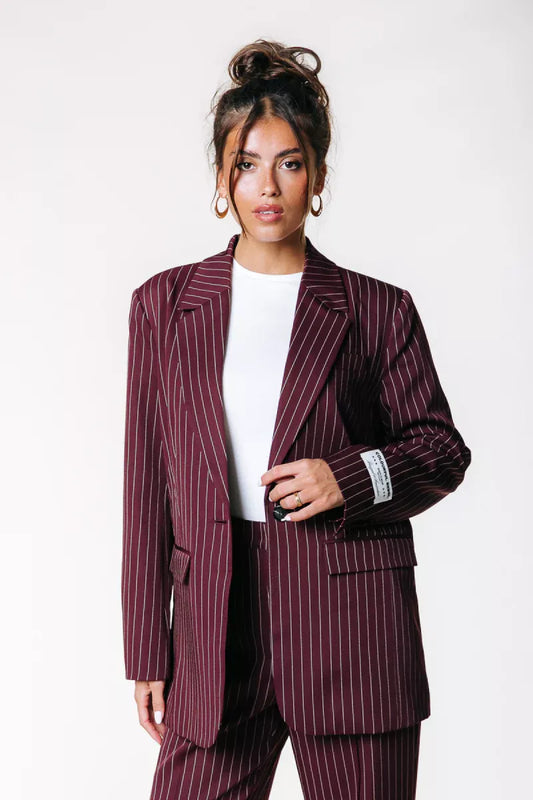 COLORFUL REBEL Jesra Pinstripe Blazer