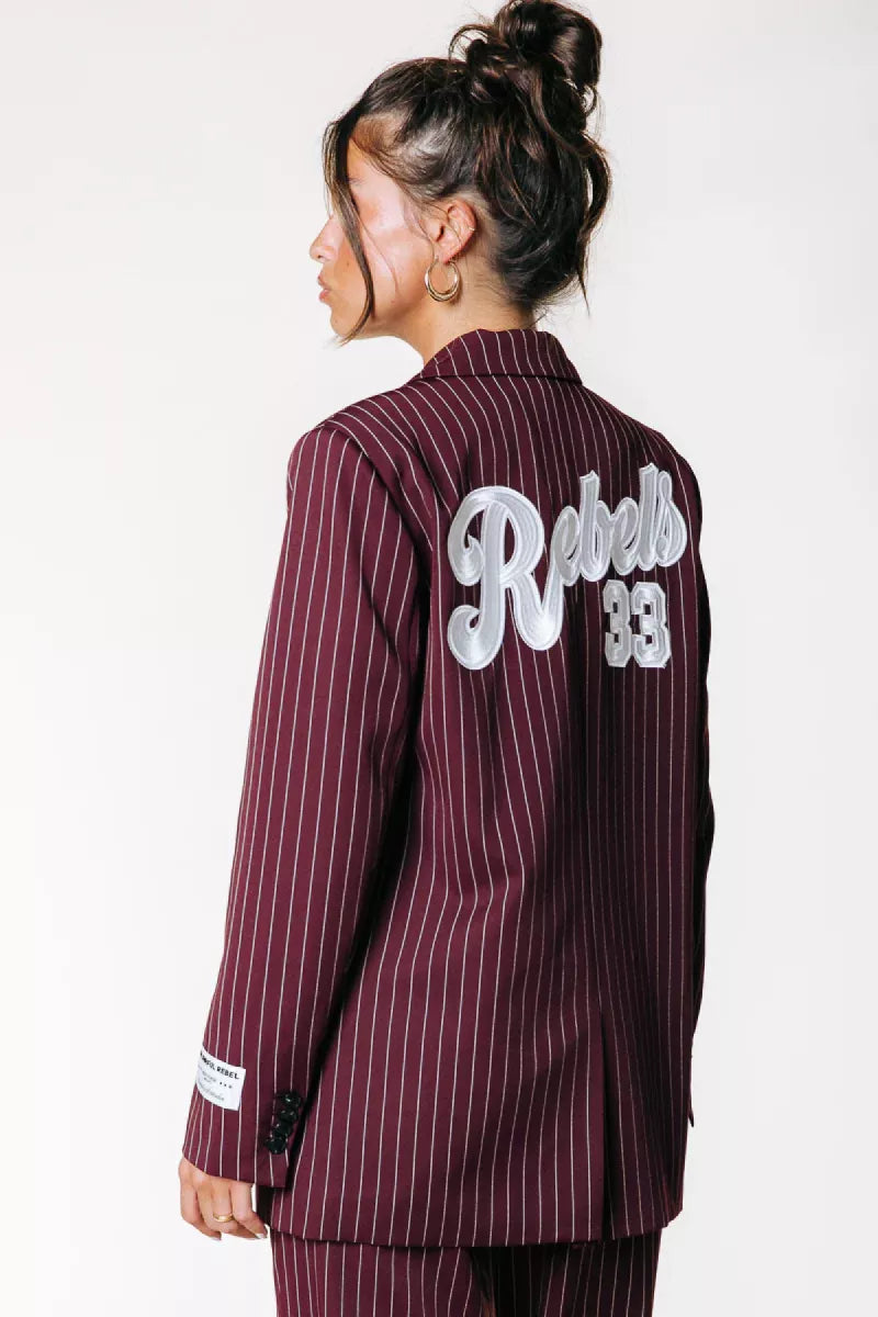 COLORFUL REBEL Jesra Pinstripe Blazer