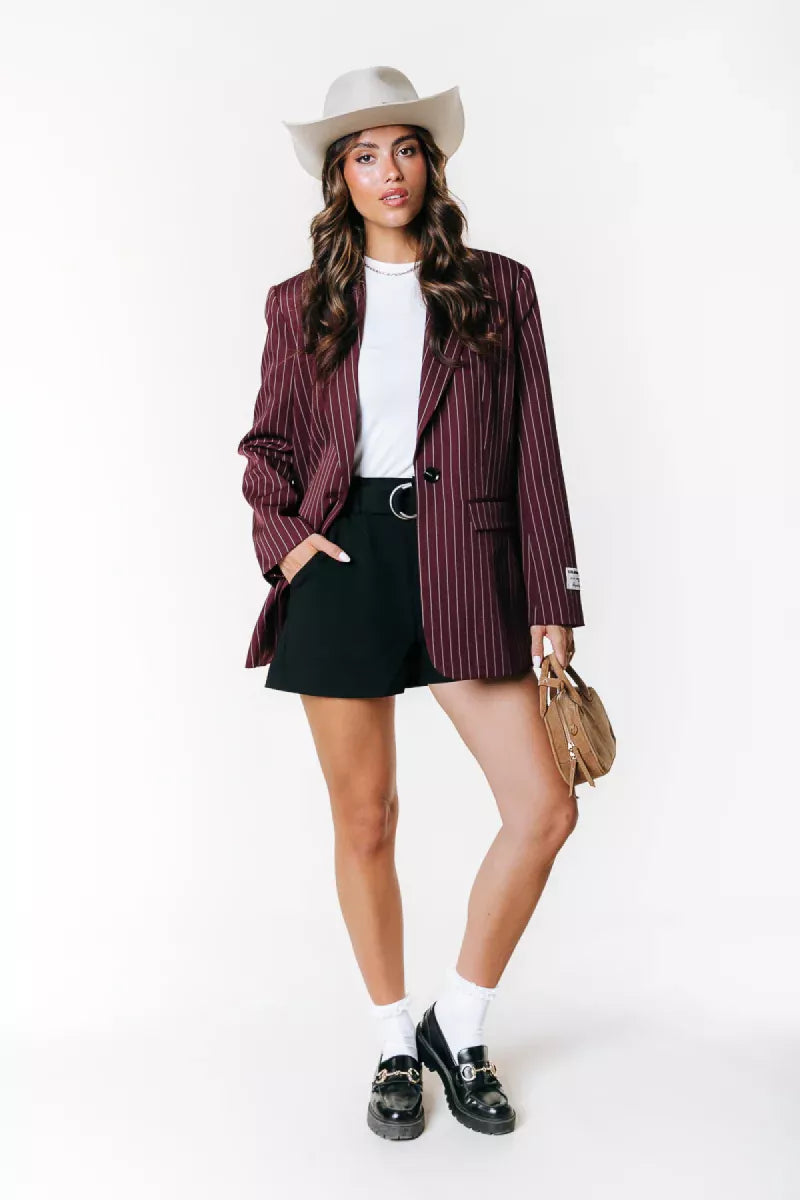 COLORFUL REBEL Jesra Pinstripe Blazer