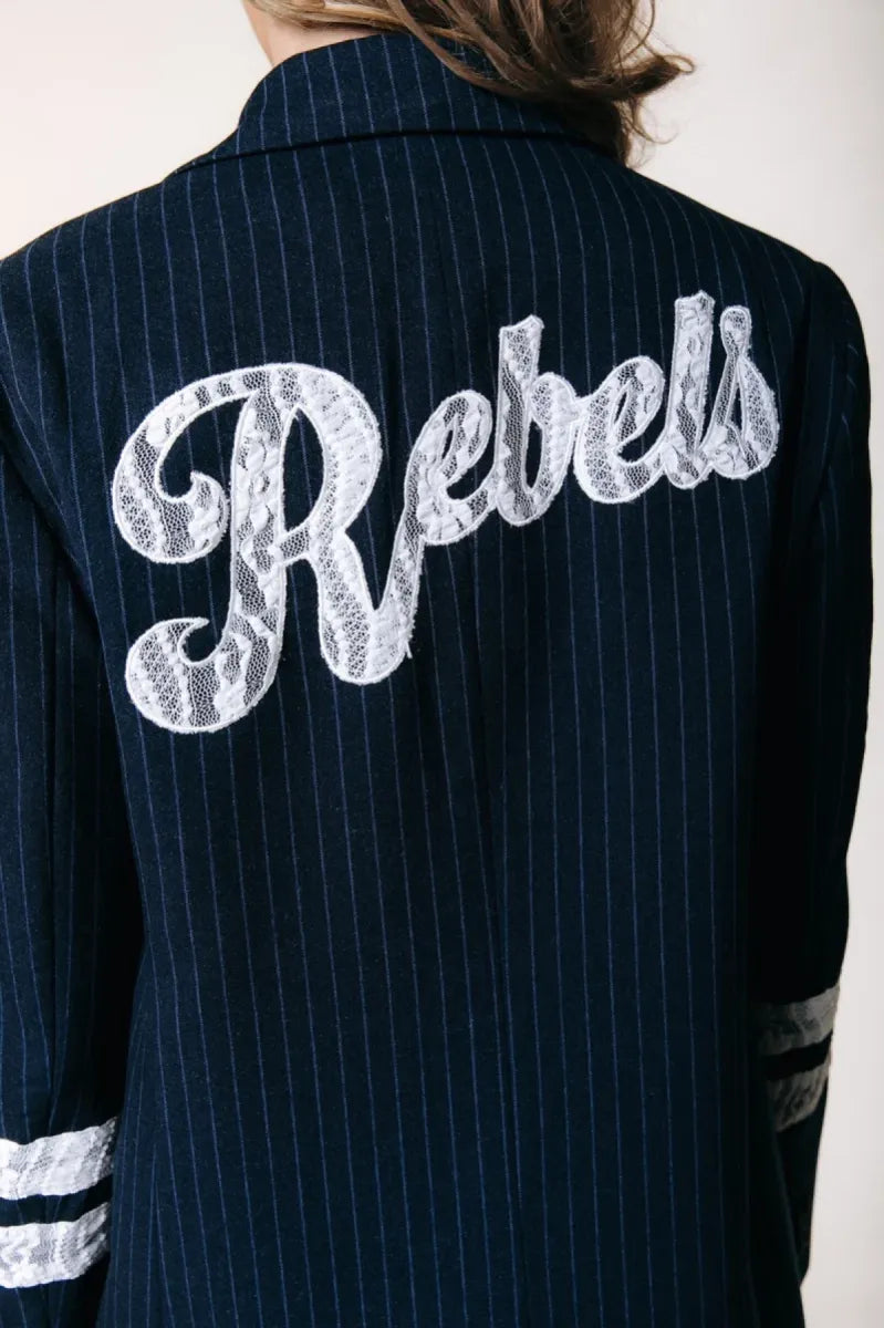 COLORFUL REBEL Jesra Pinstripe Blazer