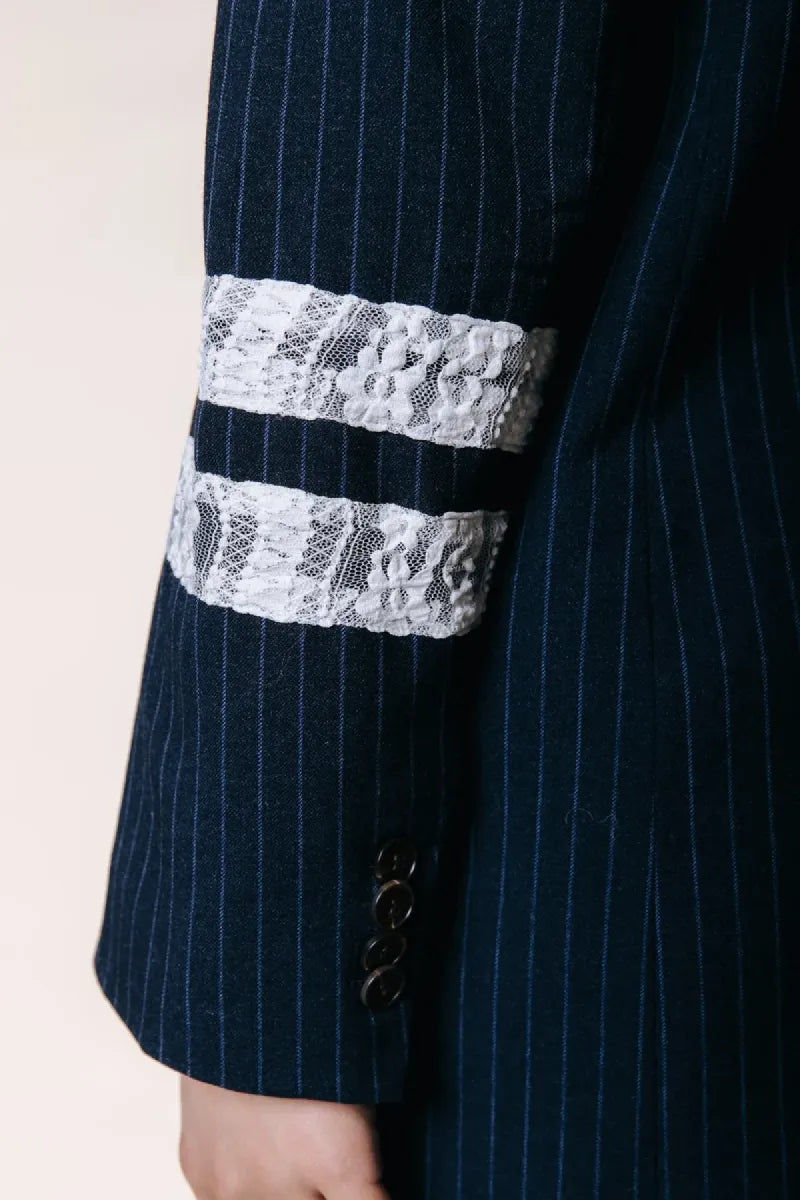 COLORFUL REBEL Jesra Pinstripe Blazer