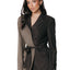 COLORFUL REBEL Sylvie Two Tone Belted Blazer