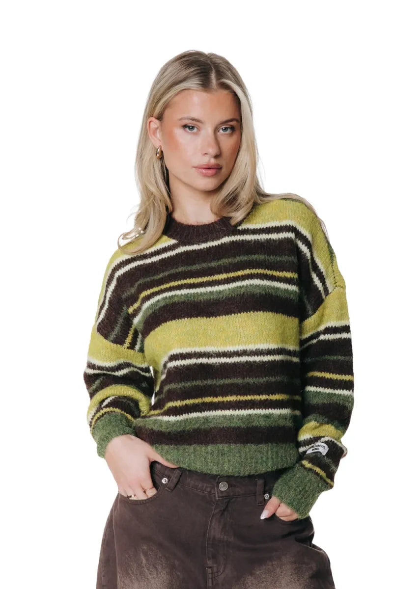 COLORFUL REBEL Olivia Striped Sweater