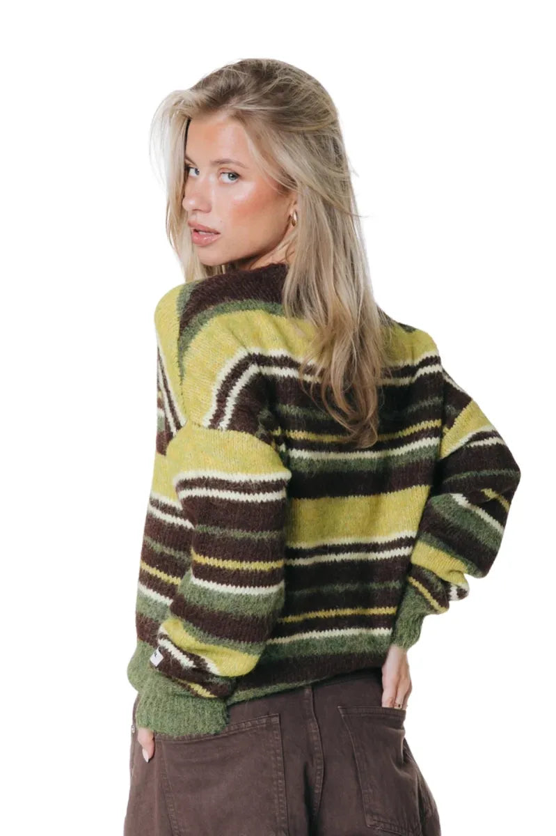 COLORFUL REBEL Olivia Striped Sweater