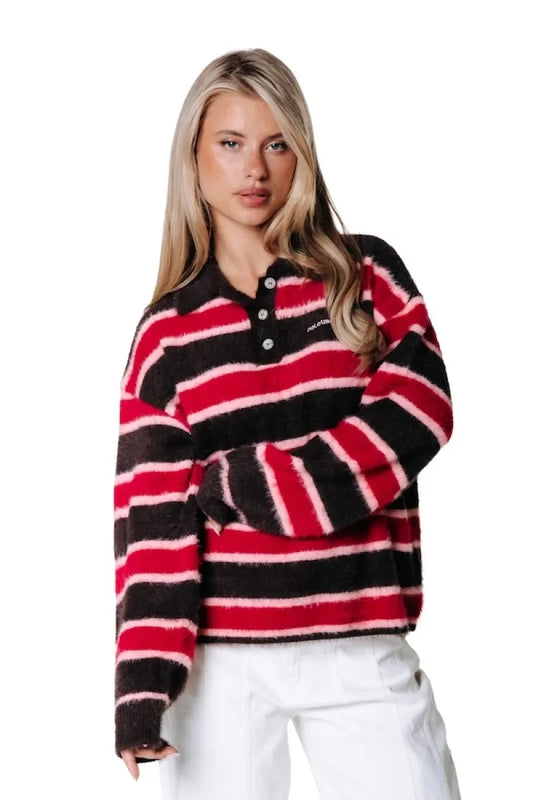 COLORFUL REBEL Bobbi Stripe Polo