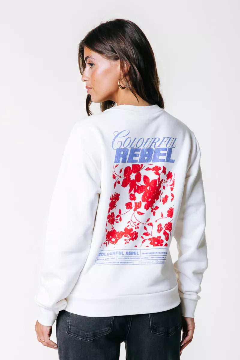 COLORFUL REBEL Flower Relaxed Sweat