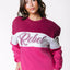COLORFUL REBEL Colour Block Logo Sweat