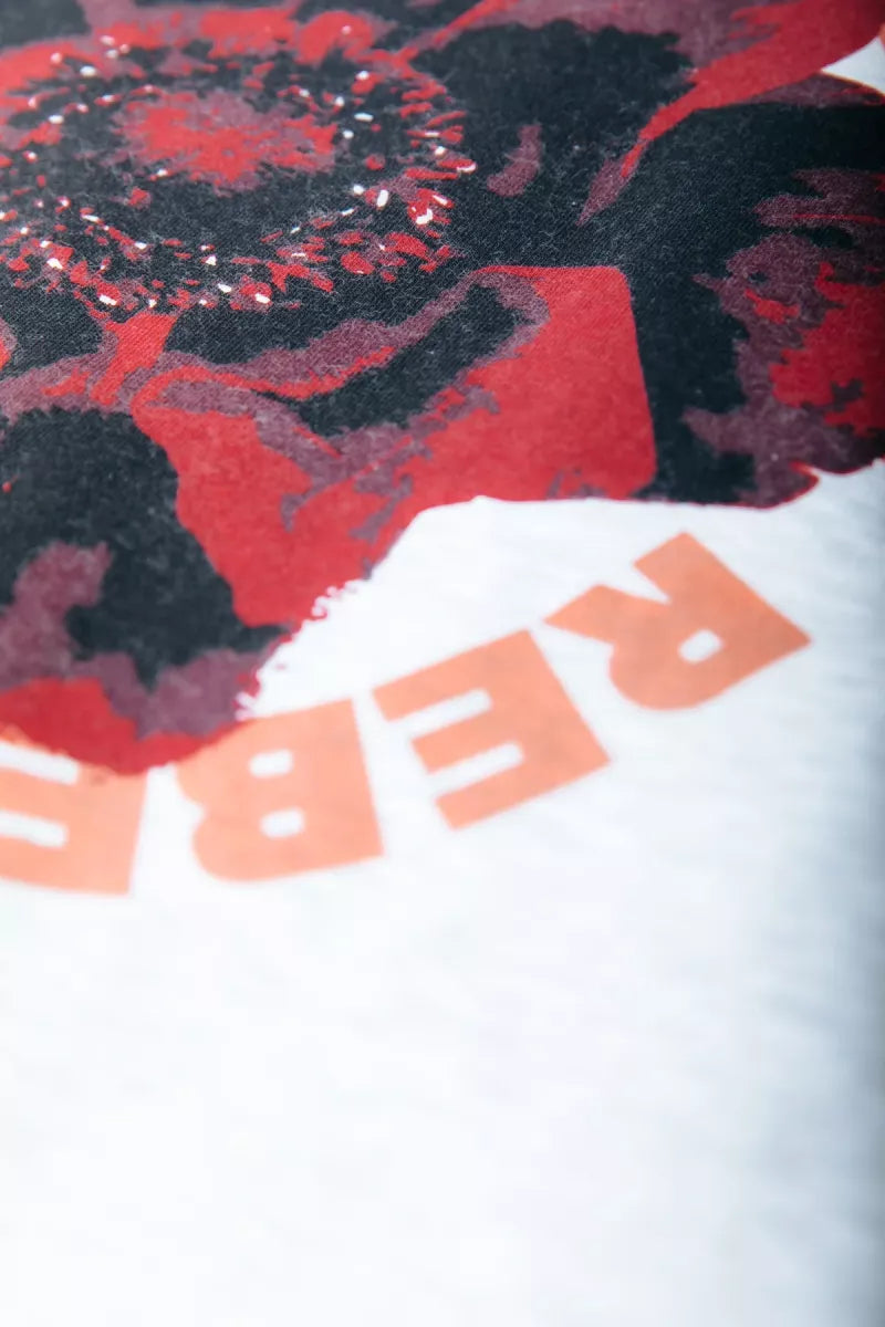 COLORFUL REBEL Flower Sweat - Light Grey Melange