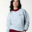 COLORFUL REBEL Flower Sweat - Light Grey Melange