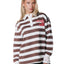 COLORFUL REBEL Skyler Striped Lace Polo