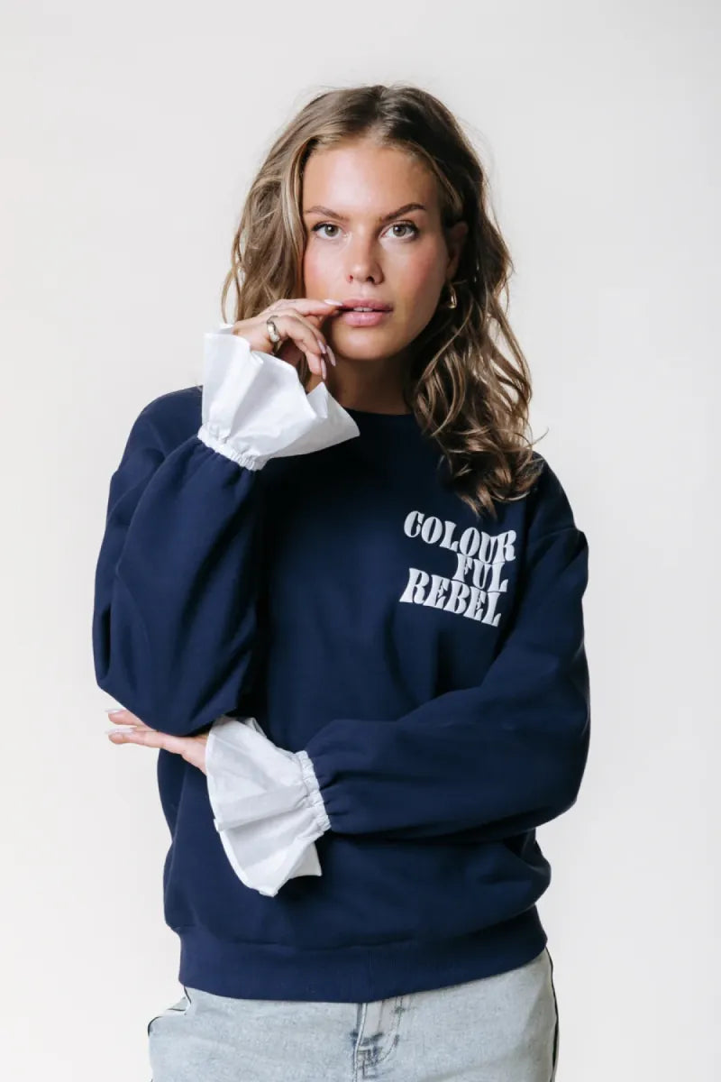 COLORFUL REBEL Poplin Cuff Sweat