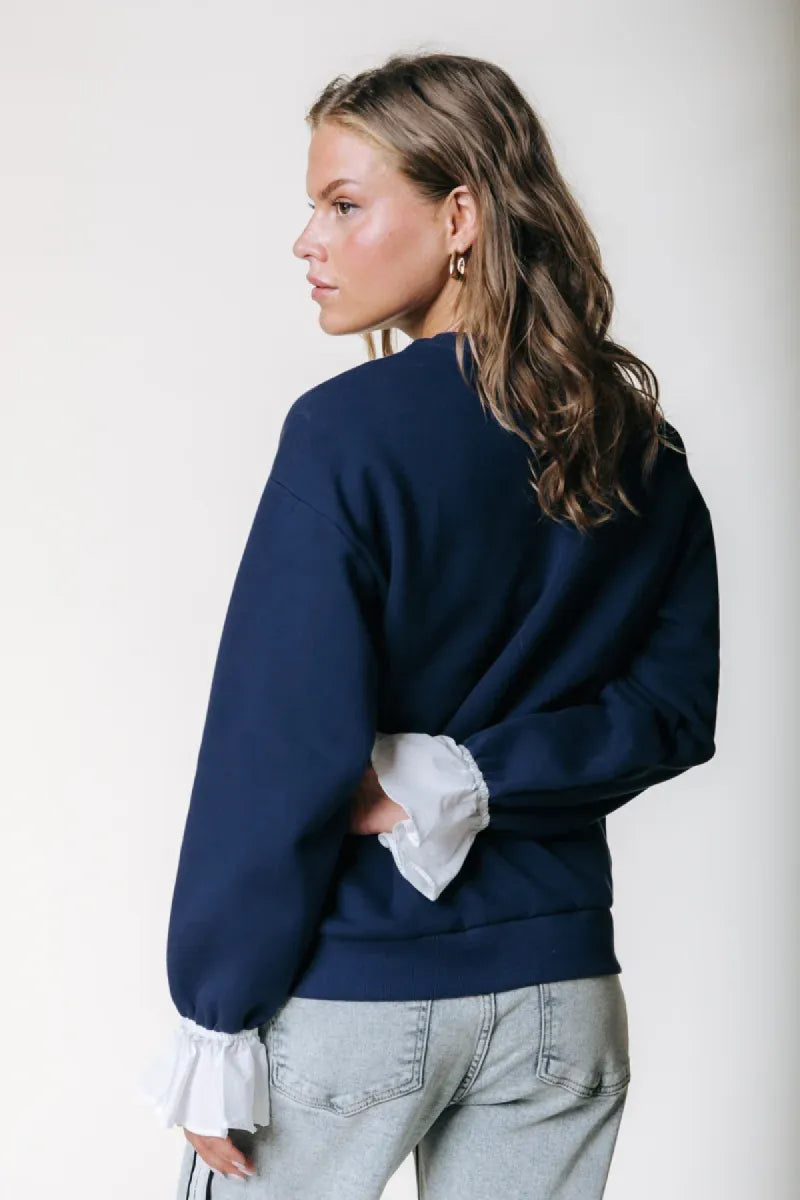 COLORFUL REBEL Poplin Cuff Sweat