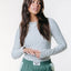 COLORFUL REBEL Jessie Stripe Rib Top