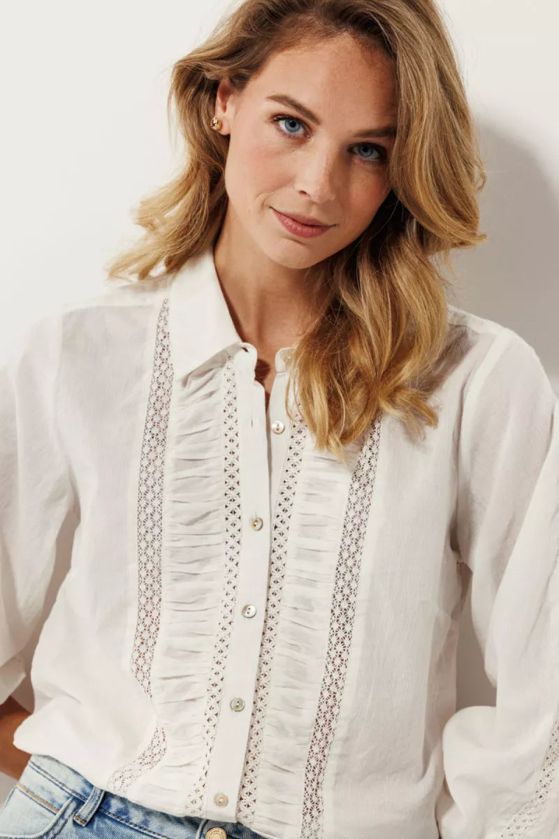 TRAMONTANA Gathered Detail Blouse