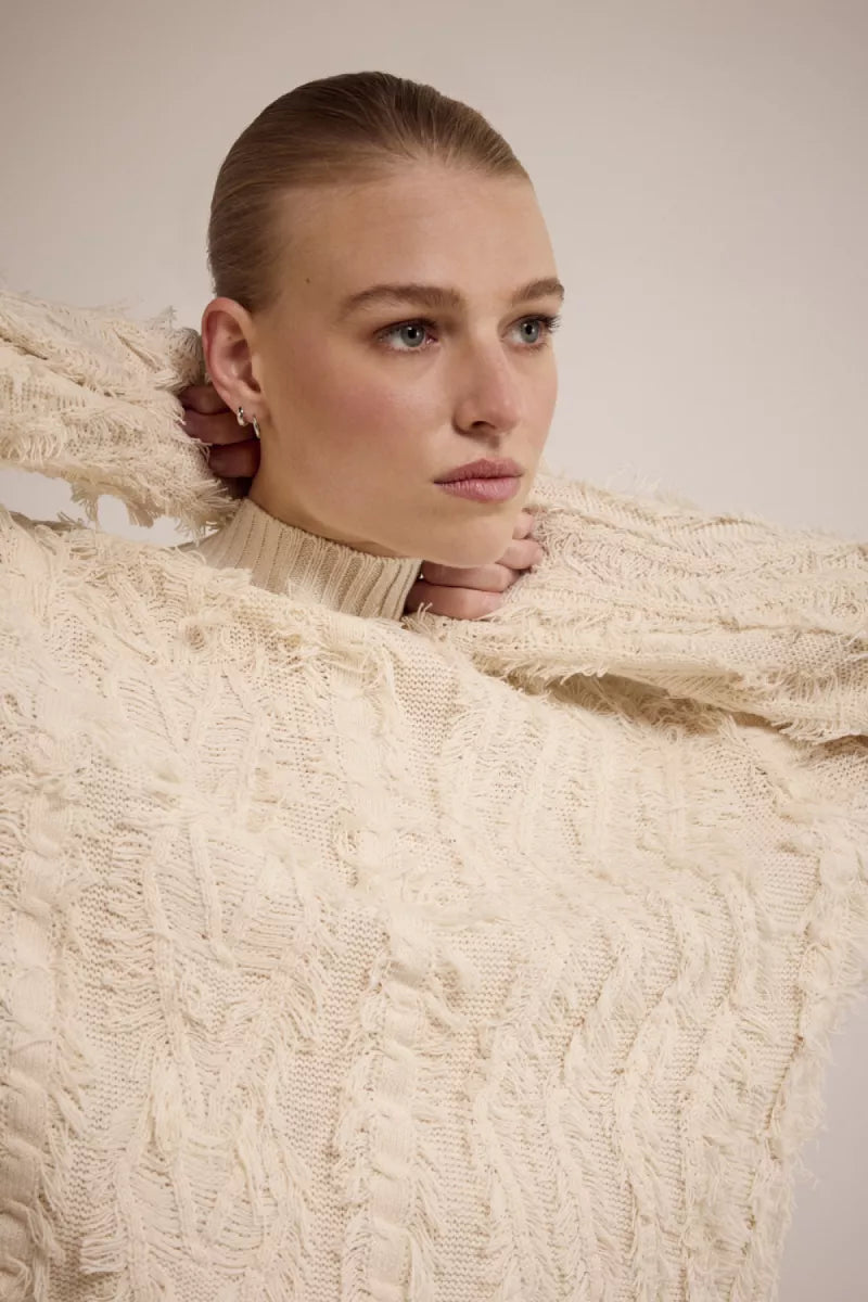 TRAMONTANA Fringe Knit Jumper