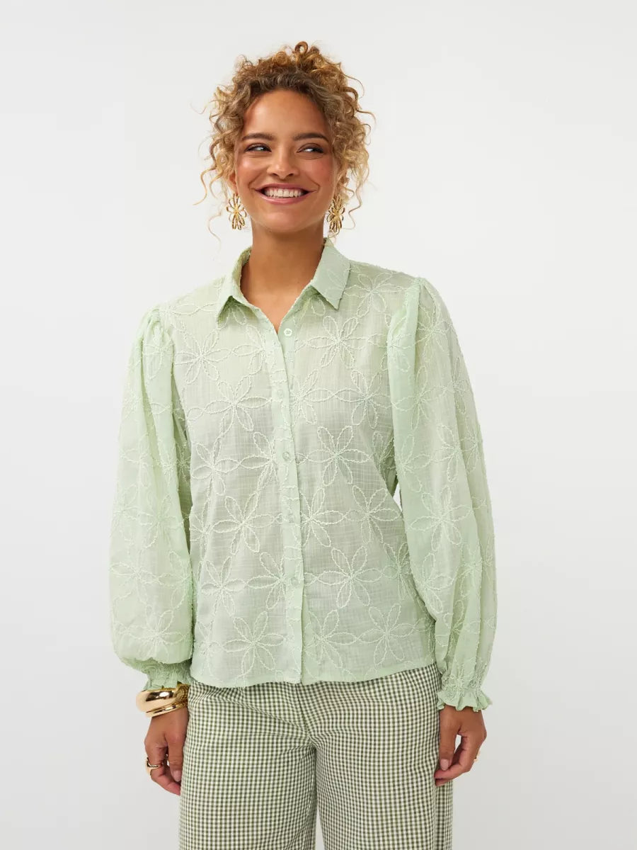Ydence Blouse Isamae - Soft Green
