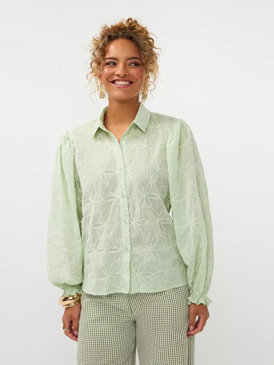Ydence Blouse Isamae - Soft Green
