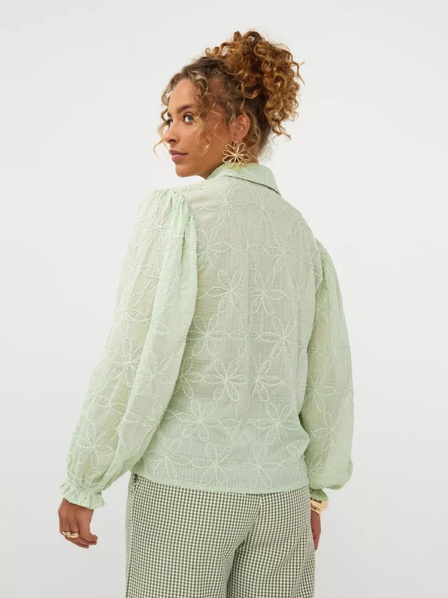 Ydence Blouse Isamae - Soft Green