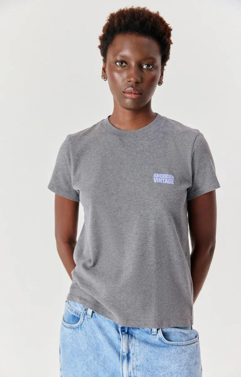 AMERICAN VINTAGE Ykobow T-Shirt - Graniet