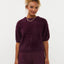 Ydence Knitted Top Mary - Aubergine