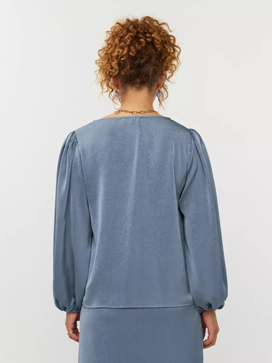 Ydence Top Nyma - Blue Grey