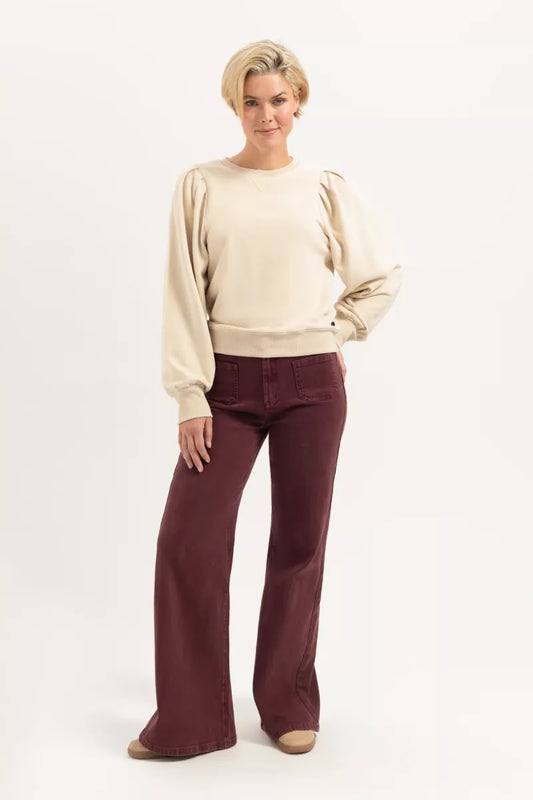 FLOREZ Ana Flared Pocket - Burgundy