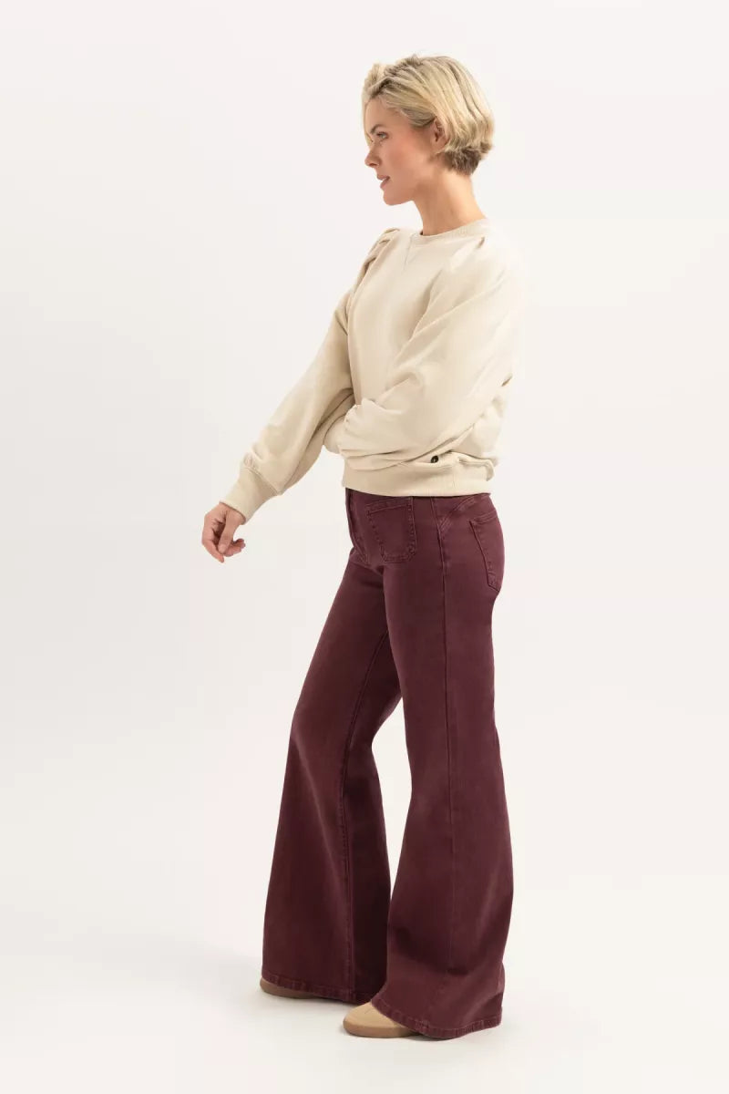FLOREZ Ana Flared Pocket - Burgundy
