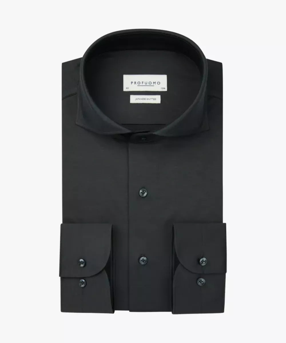 PROFUOMO Japanese Knitted Overhemd - Atracite