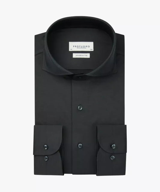 PROFUOMO Japanese Knitted Overhemd - Atracite