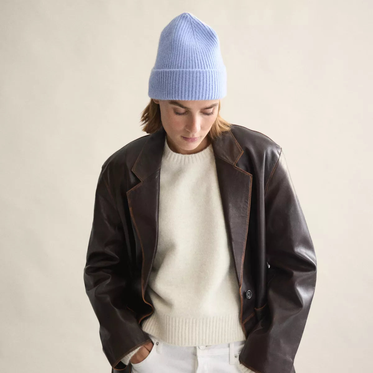 LE BONNET Beanie - Light Blue Sky