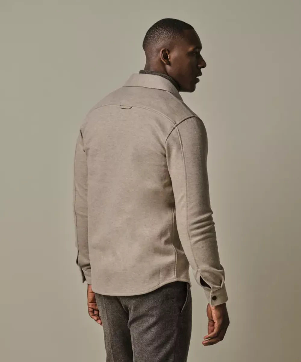 PROFUOMO Beige Wol Knitted Overshirt - Beige
